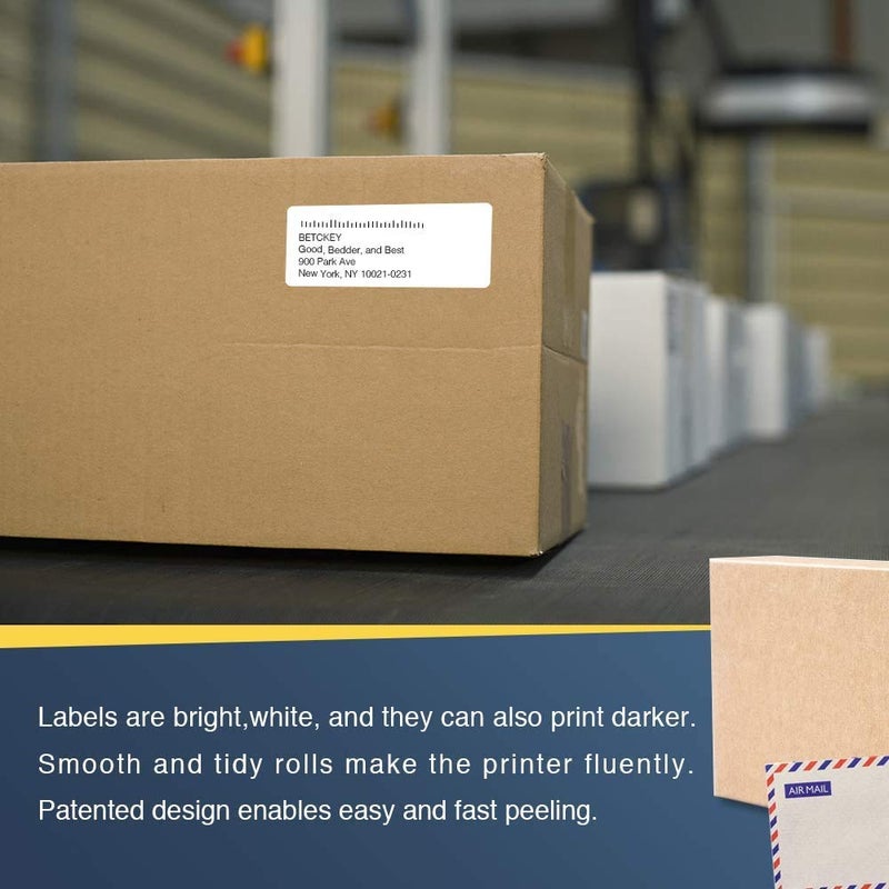 BETCKEY - 4"" x 6"" (102 mm x 152 mm) Shipping Labels Compatible with Zebra & Rollo Label Printer(not for dymo 4XL)  Premium Adhesive & Perforated [6 Rolls  1500 Labels] - Image 5